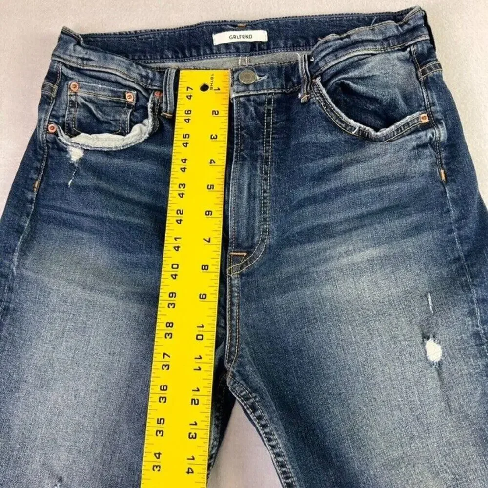 GRLFRND Jeans Women 30 Kendall Stretch High Rise Distressed Skinny Foxfire Wash